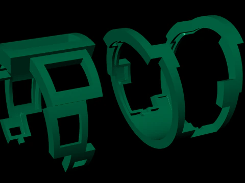 A100-45-rings 3D Print Model