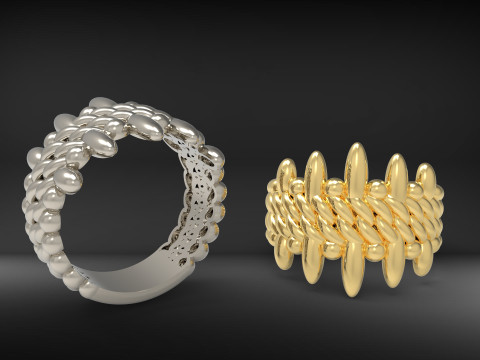 A100-46-rings Modelo de impresión 3D