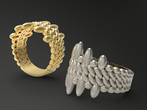 A100-46-rings Modelo de impresión 3D