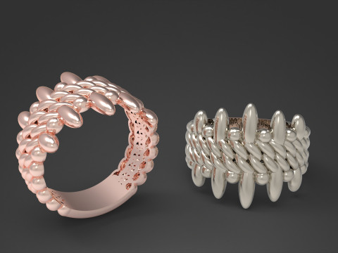 A100-46-rings Modelo de impresión 3D