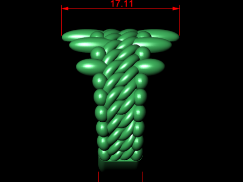 A100-46-rings Modelo de impresión 3D