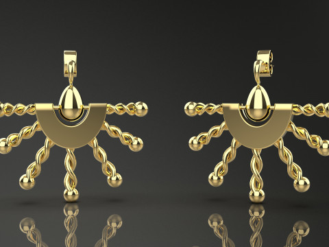A100-48-earring Modelo de impresión 3D