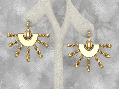 A100-48-earring 3D 프린트 모델