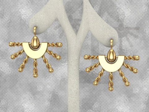 A100-48-earring 3D Print Model