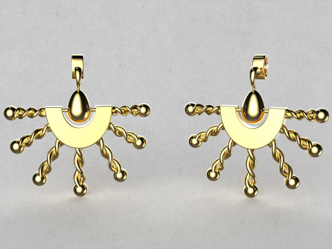 A100-48-earring 3D 프린트 모델