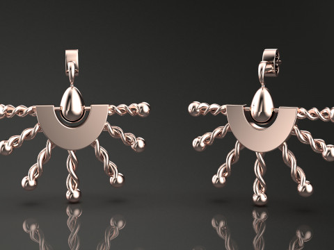 A100-48-earring 3D 프린트 모델