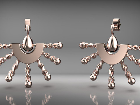 A100-48-earring 3D 프린트 모델