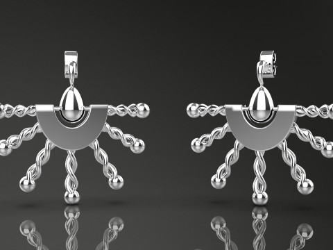 A100-48-earring 3D 프린트 모델
