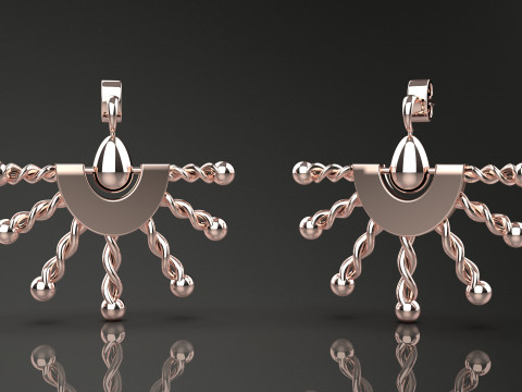 A100-48-earring 3D 프린트 모델