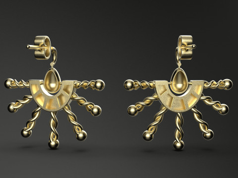 A100-48-earring 3D 프린트 모델