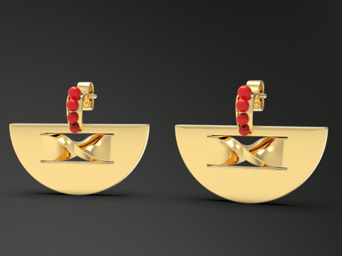 A100-49-earings Modelo de impresión 3D