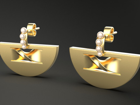 A100-49-earings 3D-printmodel
