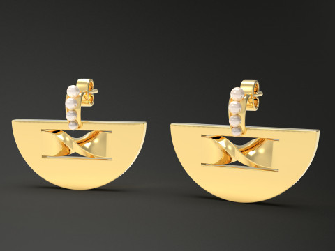 A100-49-earings 3D-printmodel