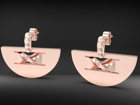 A100-49-earings 3D-printmodel