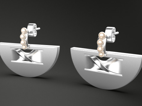 A100-49-earings 3D-printmodel
