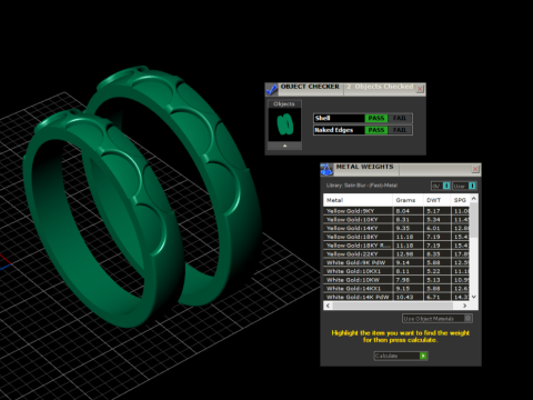 Couple wedding band ring -1 Modello di stampa 3D
