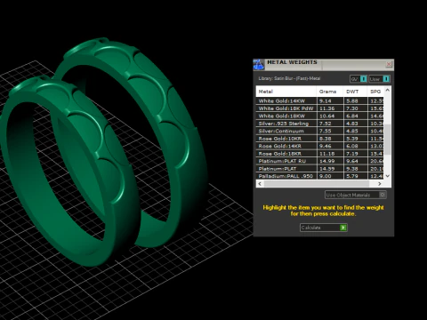 Couple wedding band ring -1 3D Print Model