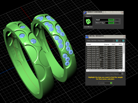 Couple wedding band ring -1 Modello di stampa 3D