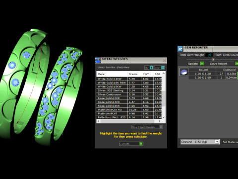 Couple wedding band ring -1 3D Print Model