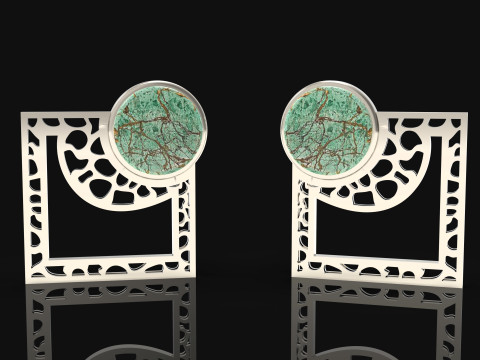 A100-58-earring 3Dプリントモデル
