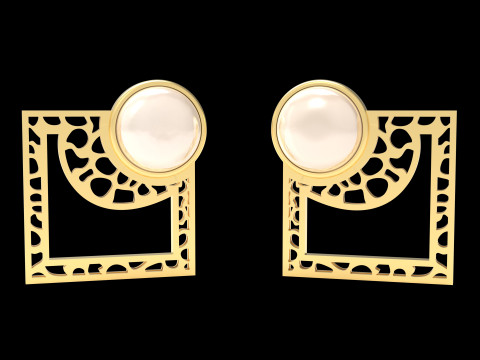 A100-58-earring 3Dプリントモデル