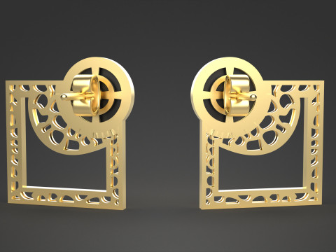 A100-58-earring 3Dプリントモデル