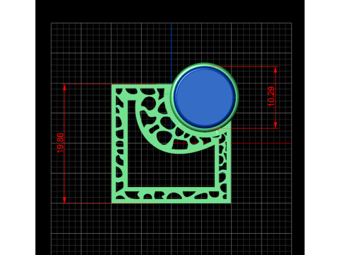 A100-58-earring 3Dプリントモデル