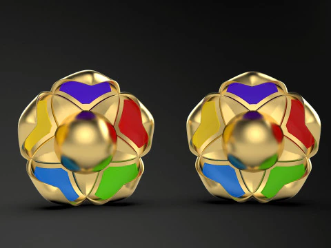 A100-57-earring 3D Print Model