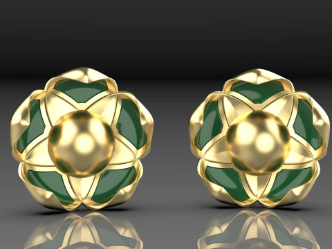 A100-57-earring 3D Print Model