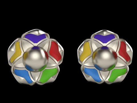 A100-57-earring 3D Print Model
