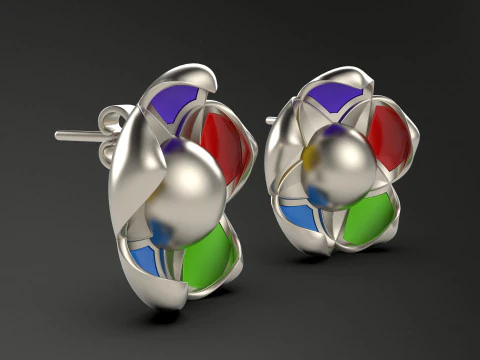 A100-57-earring 3D Print Model