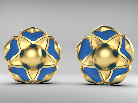 A100-57-earring 3D Print Model