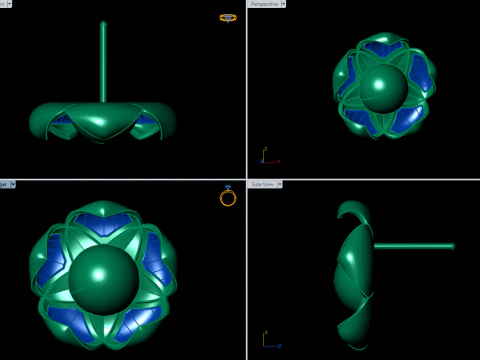 A100-57-earring 3D Print Model