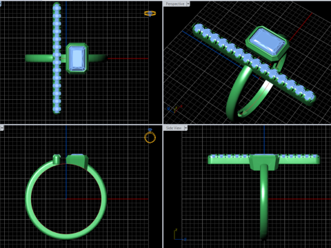 A100-64-ring 3D Print Model