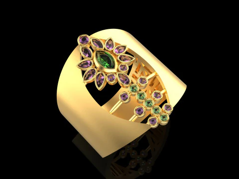 A100-65-रिंग 3D प्रिंट मॉडल