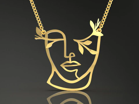 A100-68-लटकन 3D प्रिंट मॉडल