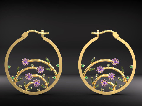 A100-77-earring Modelo de impresión 3D