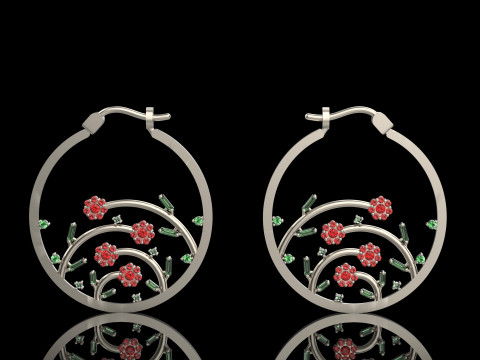 A100-77-earring 3D Print Model