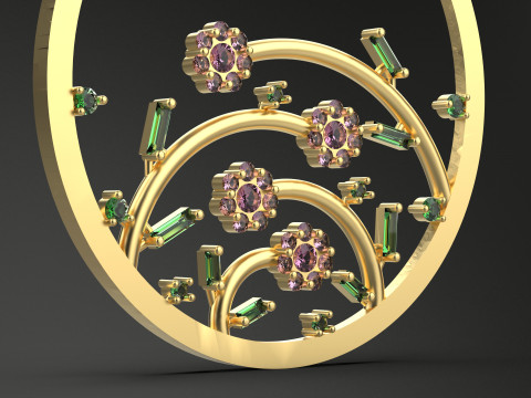 A100-77-earring 3D Print Model