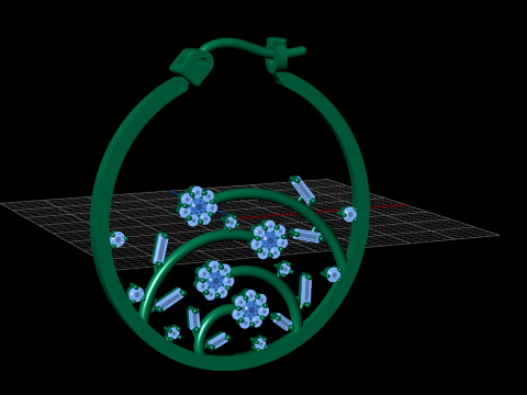 A100-77-earring 3D Print Model