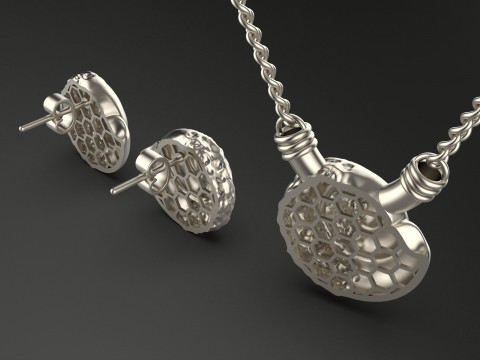 A100-80-pendant-ear Model do druku 3D