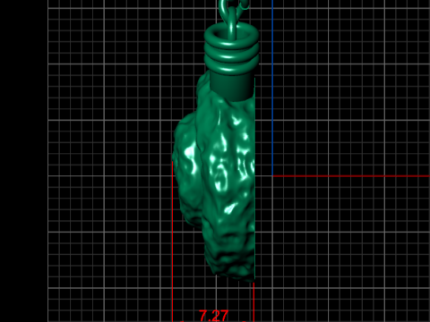 A100-80-pendant-ear Model do druku 3D