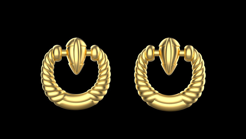 A100-89-earring 3D Print Model .c4d .max .obj .3ds .fbx .stl .blend 