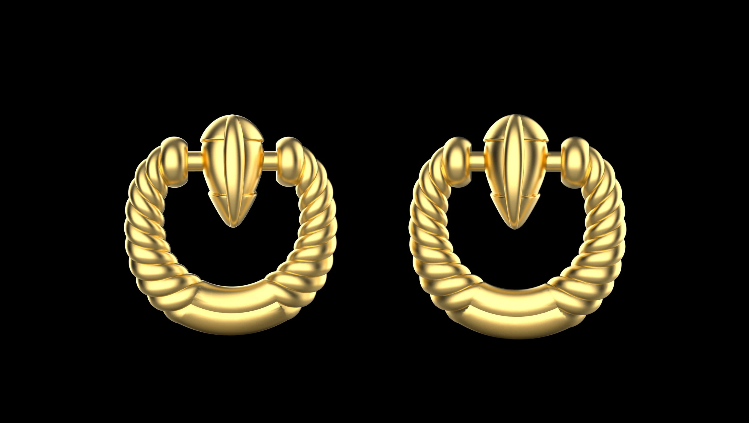 A100-89-earring 3D Print Model .c4d .max .obj .3ds .fbx .stl .blend 