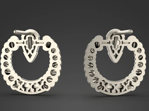 A100-89-earring 3D Print Model