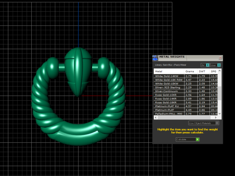 A100-89-earring 3D Print Model