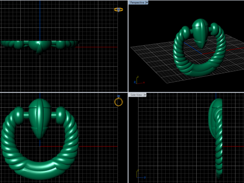 A100-89-earring 3D Print Model