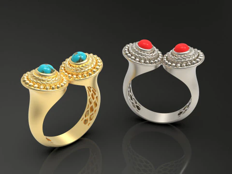 A100-90-ring 3D Print Model