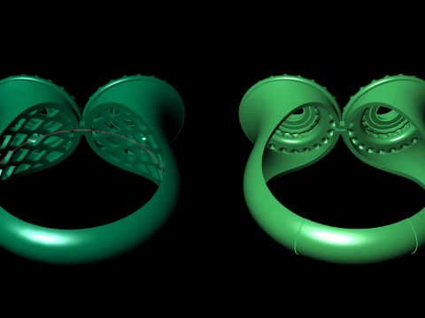 A100-90-ring 3D Print Model