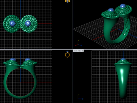A100-90-ring 3D Print Model